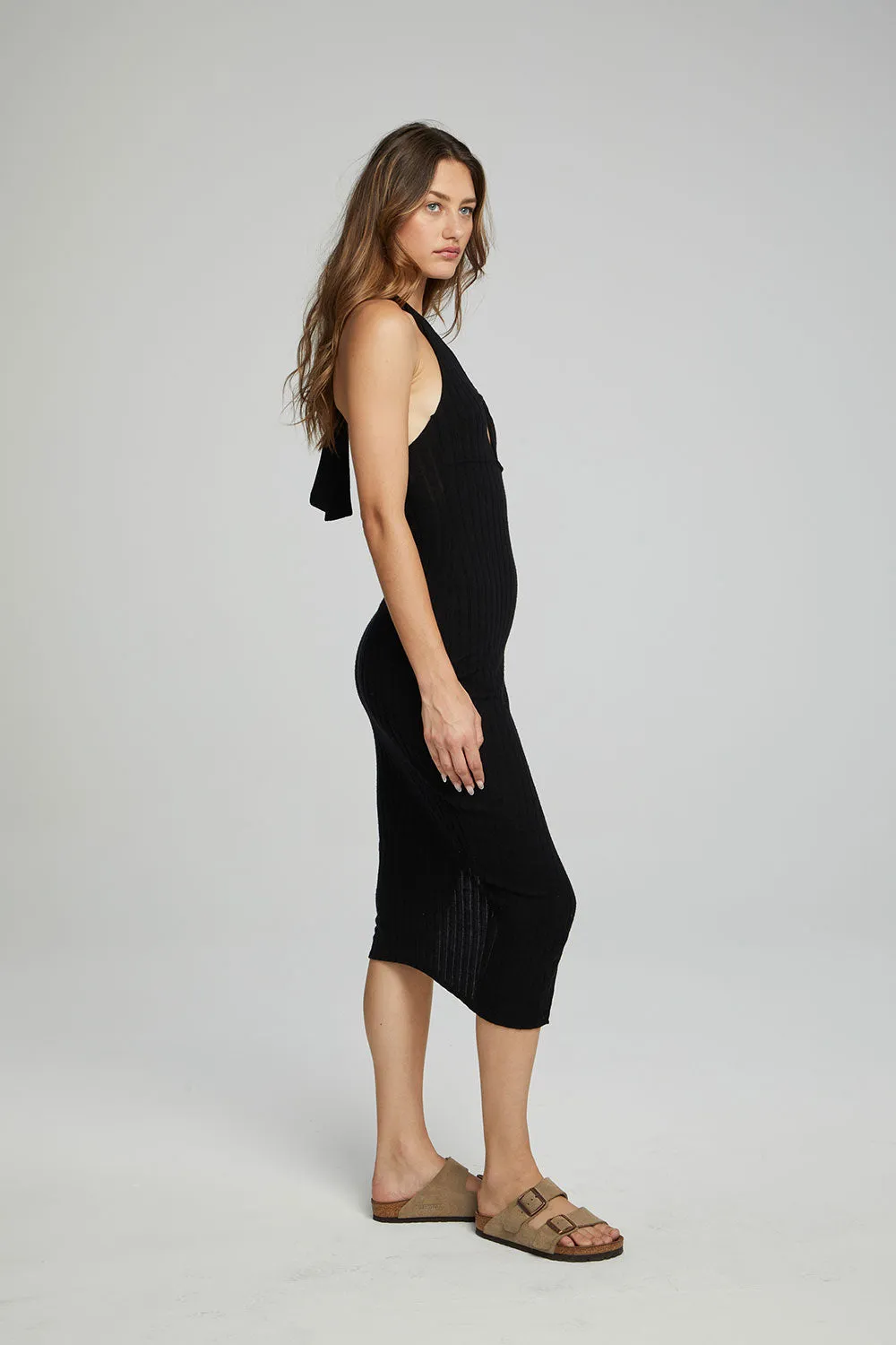 Balboa Midi Dress - Black Onyx