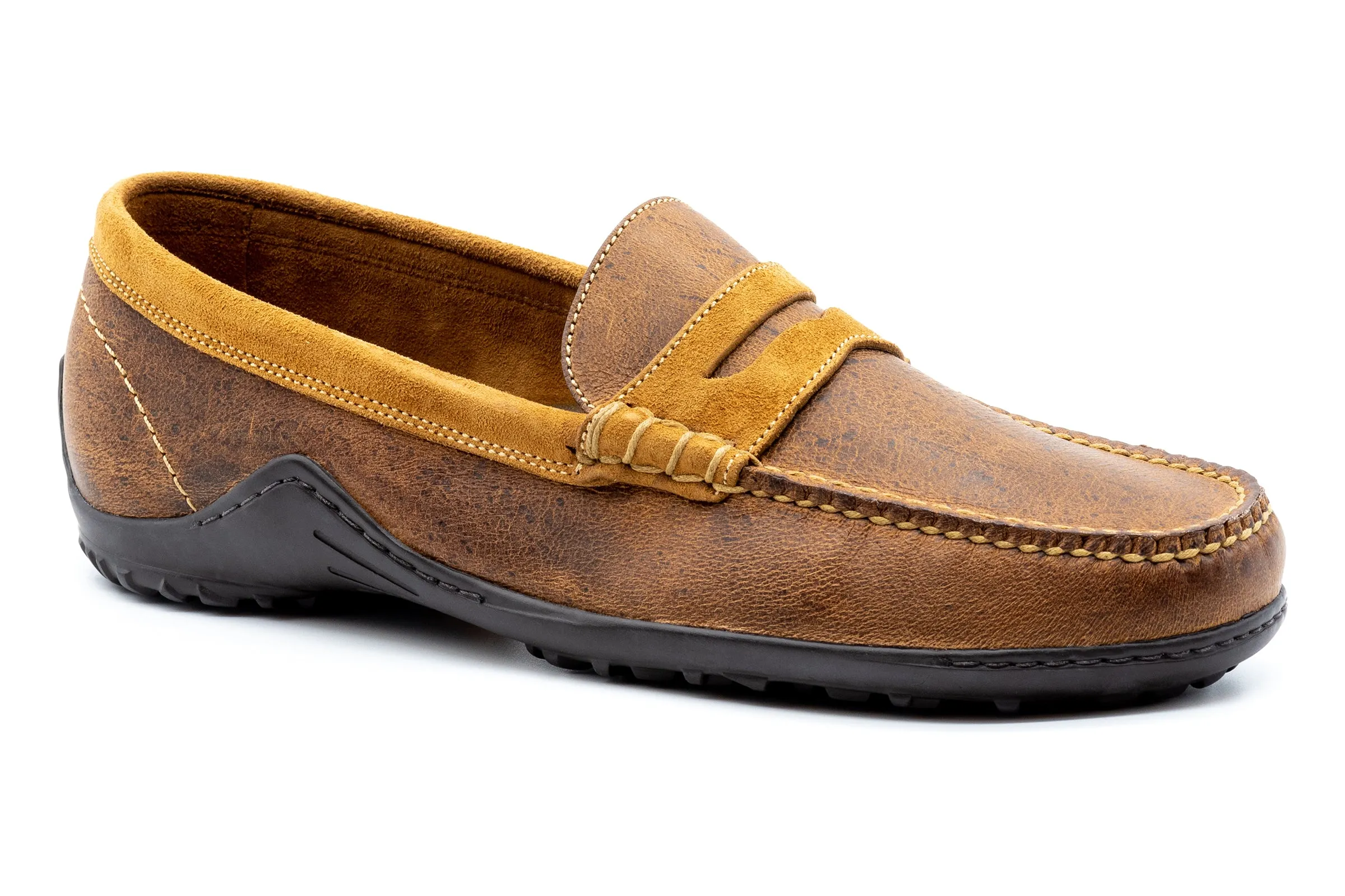 Bill Safari Kudu Penny Loafers - Mocha