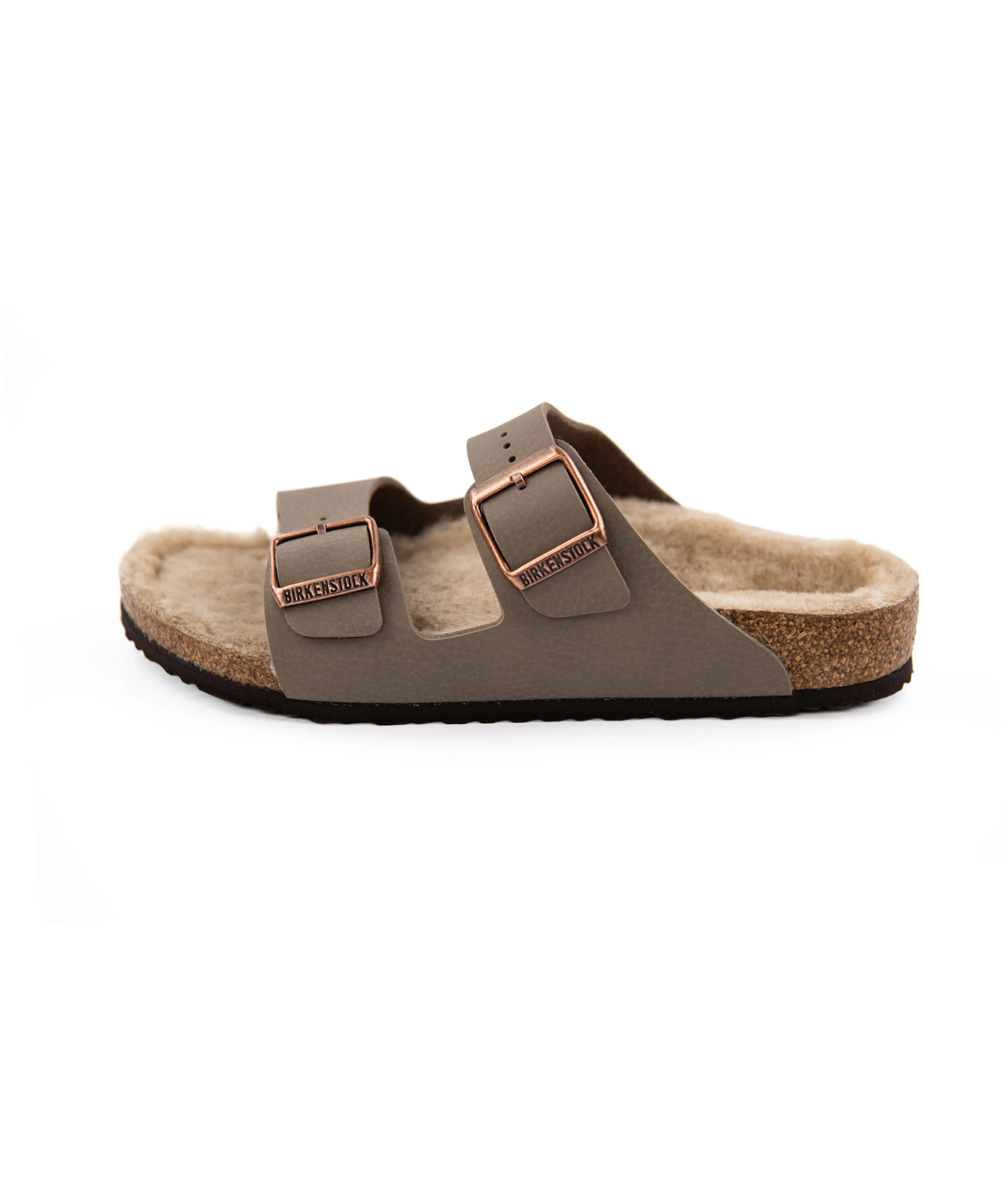 Birkenstock Arizona Shearling Gray/Taupe - Narrow Fit