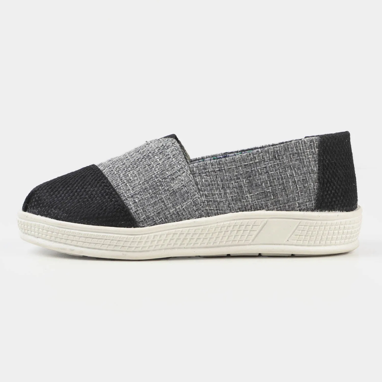 Boys Loafer Flat Shoes GF-1 - Grey/Black