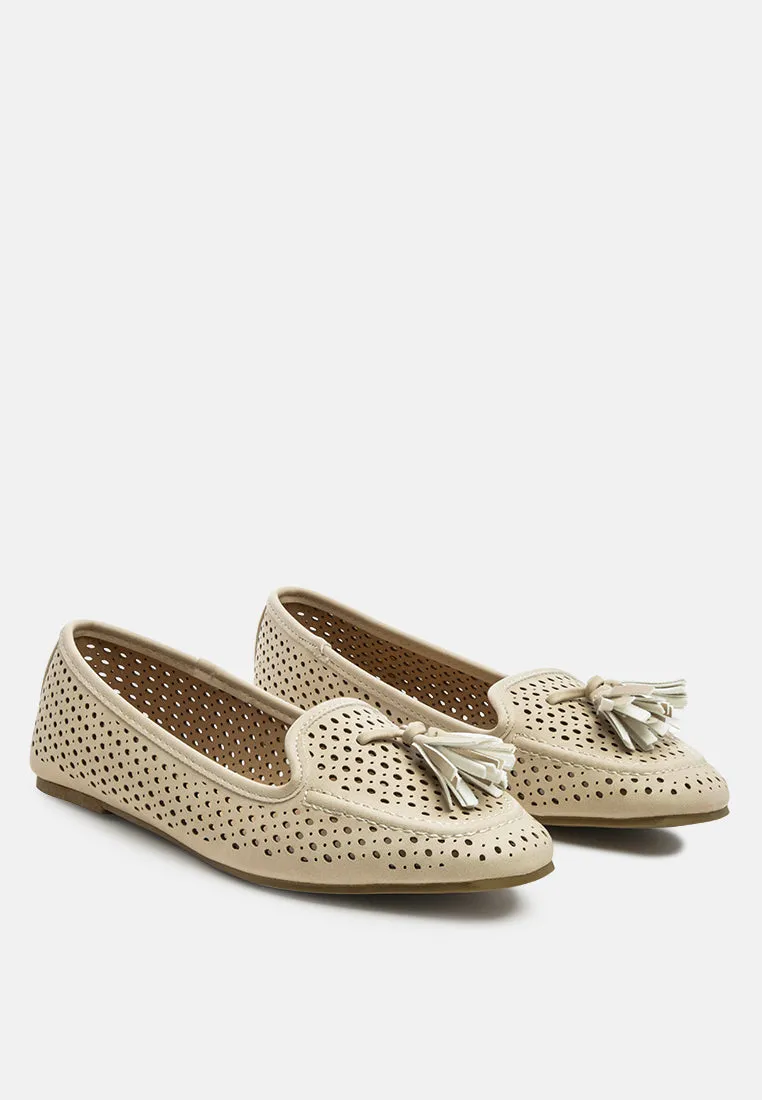 Feet Nest Perforated Microfiber Loafer