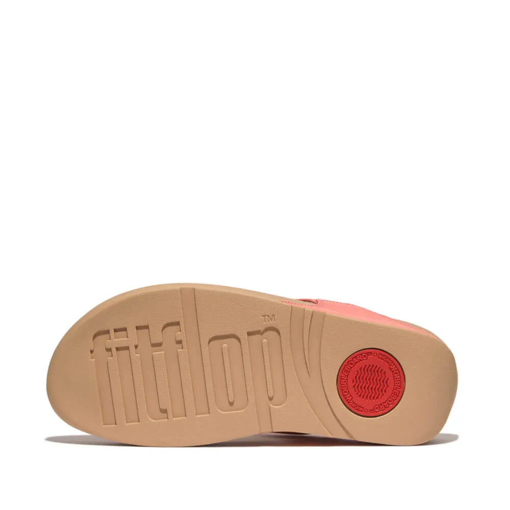 FitFlop Lulu Leather Sandals - Rosy Coral