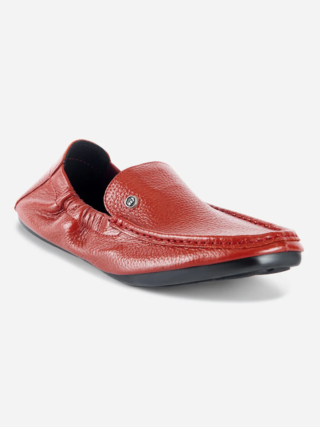 Men's Red Elastic Collered Snug Fit Slip On (ID3057)