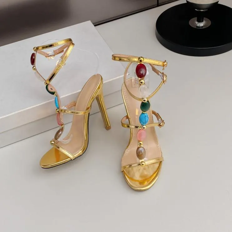 Nitara Gemstone Strappy Heels