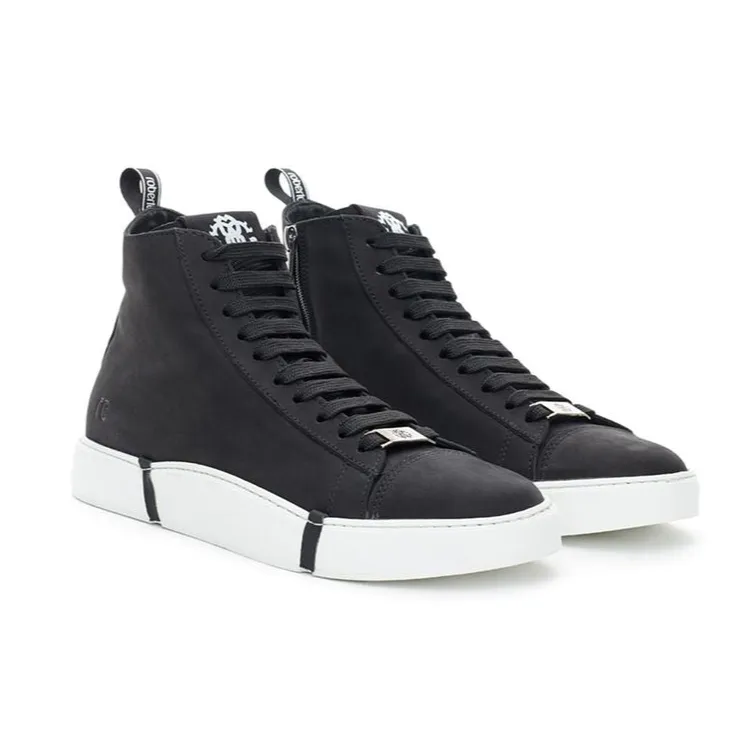 Roberto Cavalli Black Suede Sneakers