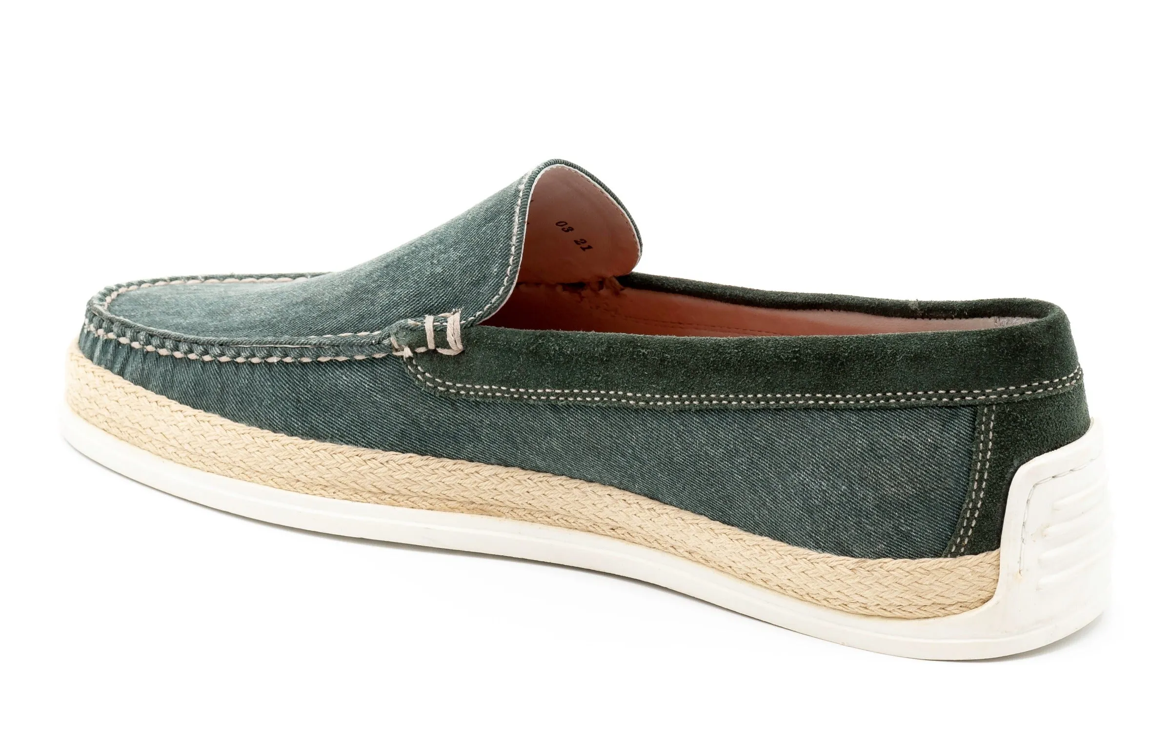 Watercolor Canvas Venetian Loafers - Palm