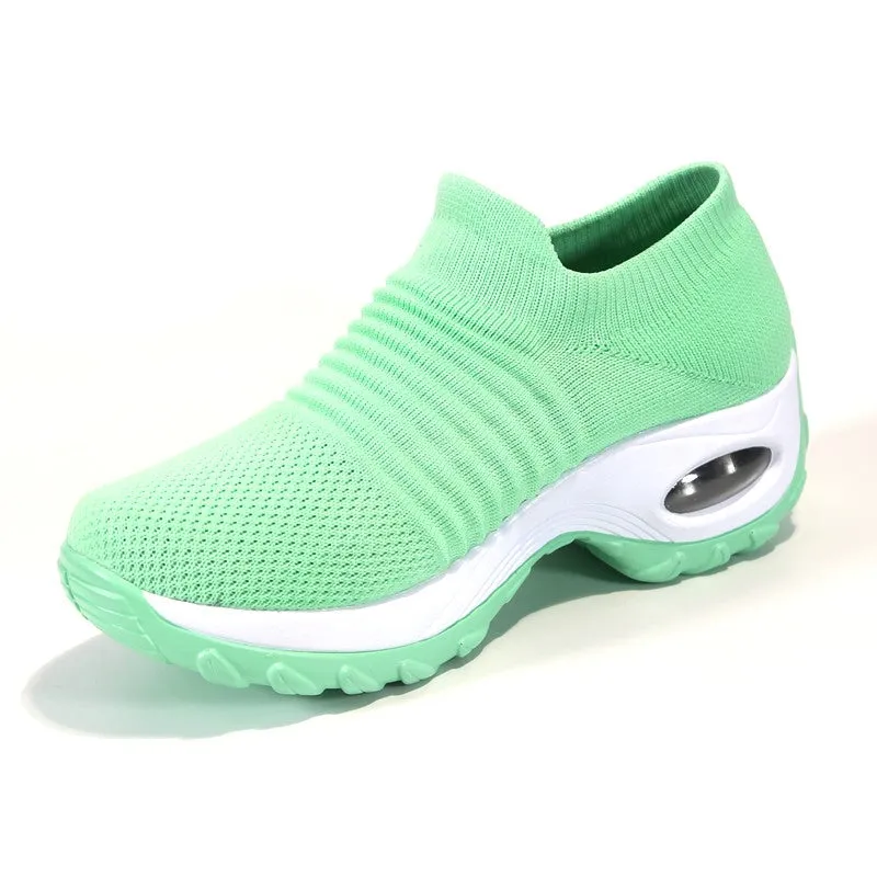 Women's fashion stylish breathable elastic leisure sneakers