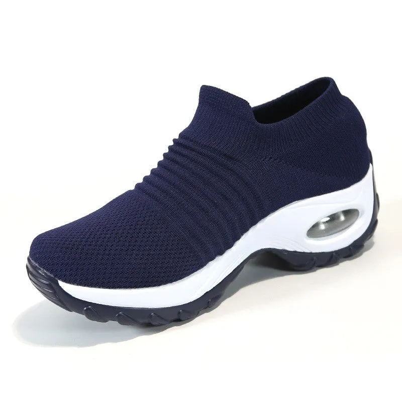 Women's fashion stylish breathable elastic leisure sneakers