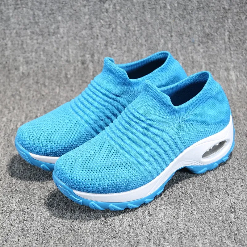 Women's fashion stylish breathable elastic leisure sneakers