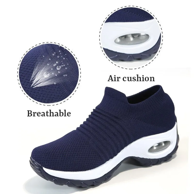 Women's fashion stylish breathable elastic leisure sneakers